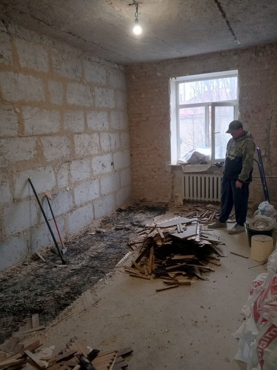 Демонтажные работы в однокомнатной квартире по ул. Богдановская